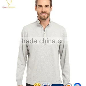 Winter Pullover Thick 1/4 Zip Up Knitted Men Sweater thumbnail-4