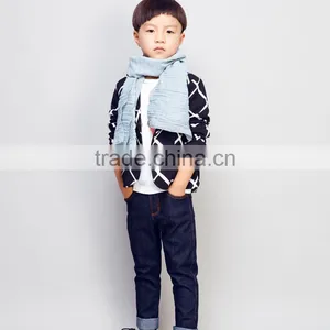 STOCK Available! COOL KID ZONE 2016 Autum Black and White Plaid Suit Boy Jacket Baby Boy Suit Boy Child Trench Coat thumbnail-1