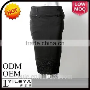 YILEYA New Design High Waist Narrow Crochet Knit Skirt thumbnail-1