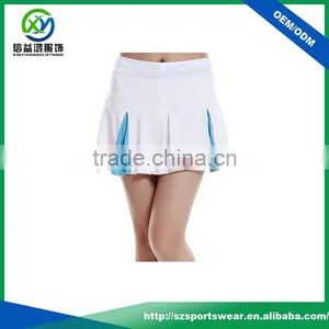 92% Polyester 8% Spandex Elastic Waistband Contrast Color Sports Skirt/golf Skirt thumbnail-1
