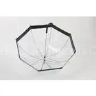 Corporate Clear PVC Umbrella Manual Open With Black Printing Edge thumbnail-1