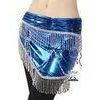 Professional Ladies Belly Dancing Hip Scarves OEM With Numerous Tiny Paillette thumbnail-1
