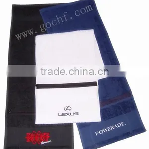 100 Cotton Zipper Pouch Gym Towels thumbnail-1