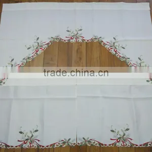 Christmas Embroidered Kitchen Curtains thumbnail-1