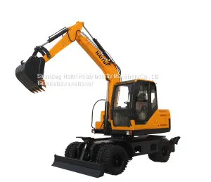 HAITUI HEW80 Wheel Excavator thumbnail-1