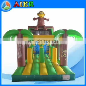 PVC Material and Inflatable Obstacle Course Type Jungle Obstacle Run for Event Party Playing thumbnail-1