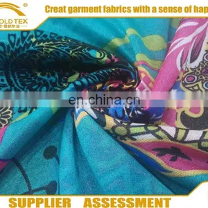 2016 Best Selling Customized Knit Polyester Chiffon Fabric For Polyester Print Crinkle Mess / Crinkle Crepe / c thumbnail-1
