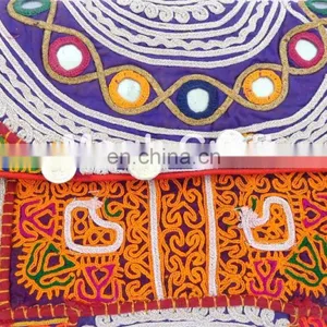 Afghan Clutch Bag-Bohemian Banjara Ethnic Handbag-Vintage Hand Embroidery Gypsy Tribal Banjara Clutch Purse thumbnail-3