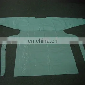 CPE Surgical Gown/Isolation Disposable Hospital Cpe Gown With Elastic Cuff thumbnail-1
