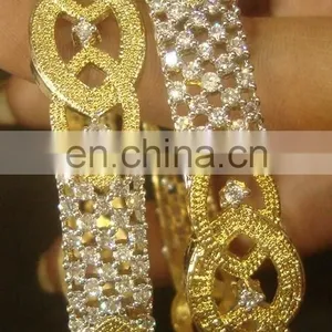 Cubic Zircon Jewelry Stone Bangle Manufacturer, Cubic Zircon Jewellery Bangles Exporter thumbnail-3