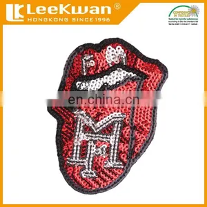 Sequin Heart Patch Sequin Embroidery Patch, Sequin Embroidery Designs thumbnail-2