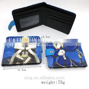 Anime Leather Short Wallets Fate Stay Night Coin Card Bag thumbnail-1