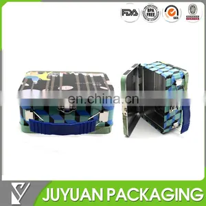 New Rectangular Fancy Kids Lunch Packaging Tin Box With Lock thumbnail-1