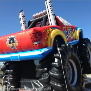 High Quality Monster Truck Combo Bounce House Slide Combo for Birthday Party thumbnail-3