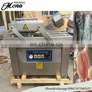 Price for Hot Sale DZ600 Mona Stainless Steel Double Chamber Rice Meat Beef Vegetables Fruits Food Vacuum Packing Machine thumbnail-1