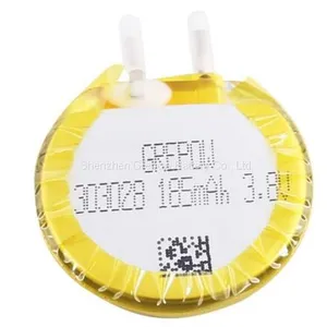 Grepow 185mAh 3.8V Round Shaped Lipo Battery 3030028 thumbnail-1