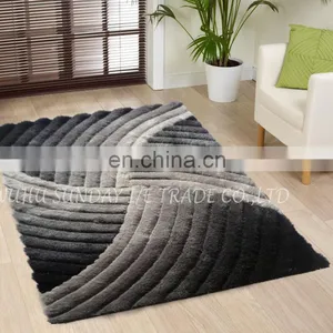 High Quality Fashionable Polyester 3D Shaggy Rug New Design thumbnail-4