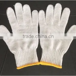 Bleached White Cotton Gloves With 70% Cotton thumbnail-1