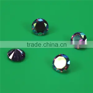 Wholesale Incomparable Beautiful 7mm Round Olivine Zircon ab Sand Price thumbnail-6