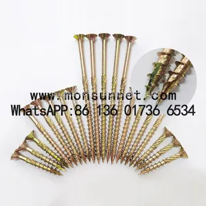 Type 17 Point Cutting Poinnt Chipboard Screw Double Countersunk Head Wood Screws Manufacturer thumbnail-1
