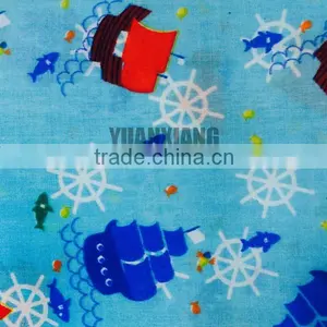 T90/C10 Sailing Boat Printed Fabric Tc Shirt Fabric thumbnail-1