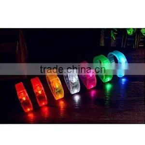 LED Luminous Button Bracelet Bracelet Edition Cheer Wrist Band Party (blue) thumbnail-1