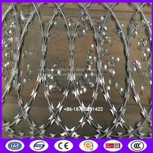 High Security Flatwrap Razor Barbed Wire Roll For Flat Razor Wire Panel thumbnail-1