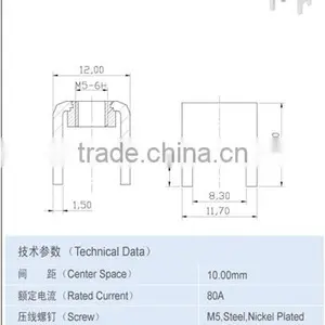 Center Space 10.00 x 10.50mmTerminal Accessory 80A Accessory Components thumbnail-2