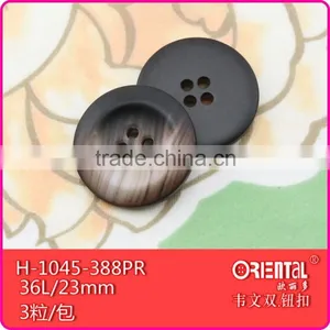 4 Holes Smoke Plastic Coat Buttons thumbnail-1