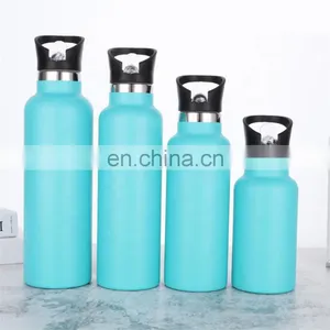 Drinkware Supplier Stainless Steel Double Wall Thermal Insulated Water Bottle With Straw Tumbler Cup thumbnail-5
