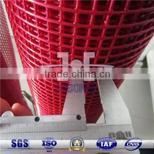 Hooked 5X5mm Opening Steel Wire Rope Cored PU Mesh thumbnail-1