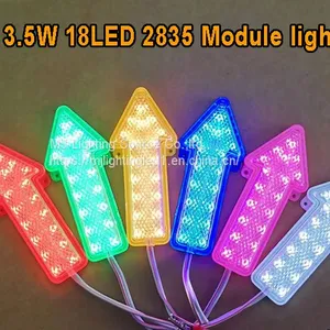 New Design Popular LED Arrow Module 3.5W 2835 Modules 18led Red Green Blue Yellow White Pink RGB thumbnail-1