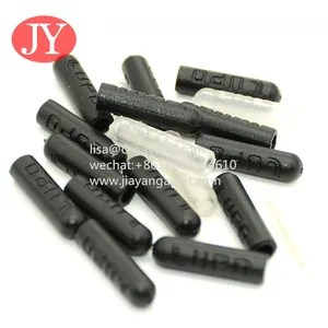 Blue Flat ABS Plastic Aglet With Engraved Logo Lace String Aglet Tips Shoelace Aglet Cord Ends thumbnail-4