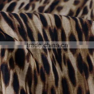 Screen Printed Linen Fabric Wholesale,leopard Print Dress Fabric,100% Linen Fabric thumbnail-1