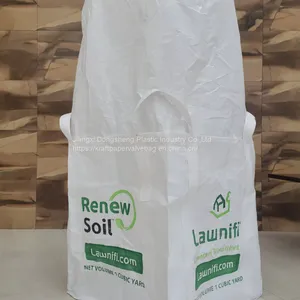 High Tensile Strength FIBC Big Jumbo Bag PP Lamination Plastic Fabric Super Sack for Construction Cement thumbnail-1
