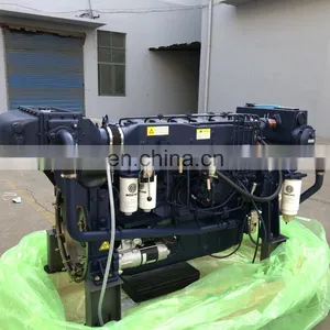 Hot Sales Water Cooler 6-cylinder 278hp WD10C278-18 Weichai WD10 Boat Engines thumbnail-3