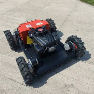 Customization Color Industrial 4-Stroke Gasoline Electric Hybrid Brushless DC Motor Wireless Radio Control Electric Slope Mower thumbnail-2