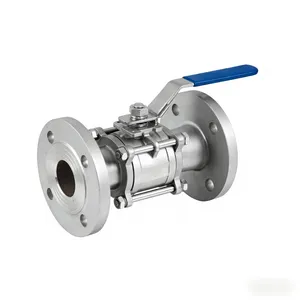 DIN3357 3PC Flanged Ball Valve PN16/PN40 | Stainless Steel Industrial Ball Valve Manufacturer thumbnail-1