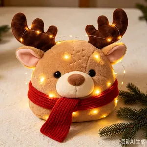 Christmas, Christmas Plush Pillow, Santa Claus, Christmas Reindeer, Sheep, Plush Pillow, Comfortable, Gift for Others - Customizable thumbnail-5