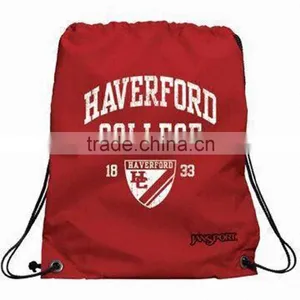 Custom Printed Cheap Polyester Drawstring Bag thumbnail-1