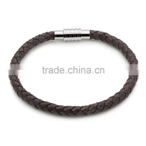 Wholesale Brown Leather Men's Bracelet For Men And Women thumbnail-1