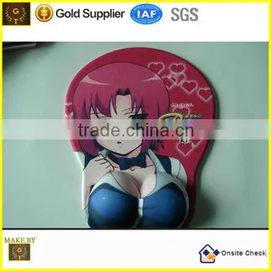 Good Quality 2014 World Cup Sexy Breast Girl Gel Mouse Pad thumbnail-1