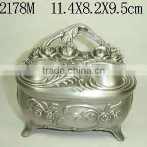 Delicate Classic Metal Trinket Box(LD-2178M) thumbnail-1