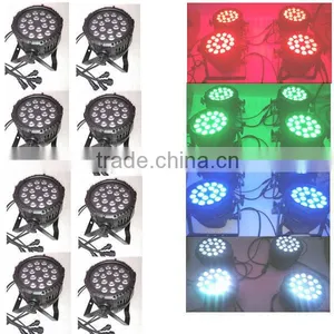 Led Par 64 Rgbw Dmx Stage Lighting, Led18x10w Rgbw Led Ip65 Water Proof Par Light thumbnail-1