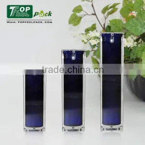 Black Square Airless Acrylic Cosmetic Bottle With Pump for Personal Care thumbnail-1