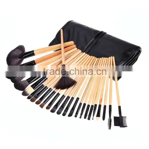 24 Pcs Professional Cosmetic Powder Eyeshadow Blush Kit Makeup Brushes Set thumbnail-1