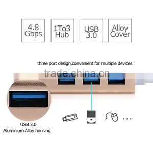 High Quality USB 3.0 Hub Ports With RJ45 Cable Adapter thumbnail-6