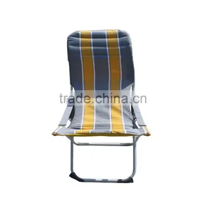 Comfortable Luxury Lazy Reclining Backrest Beach Outdoor Metal Folding Chair thumbnail-2