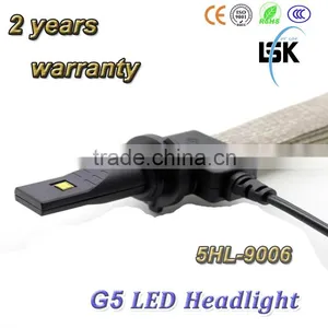 High Brightness Newest G5 Led Headlight 12v 2500LM Top Quality Car Led 9006 Headlight thumbnail-2