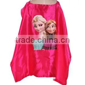 Party Cartoon Frozen Free Fall Capes for Kids Popular Halloween Elsa Girl Make up Capes Red Children Frozen Capes Wholesale Quality Choice thumbnail-1